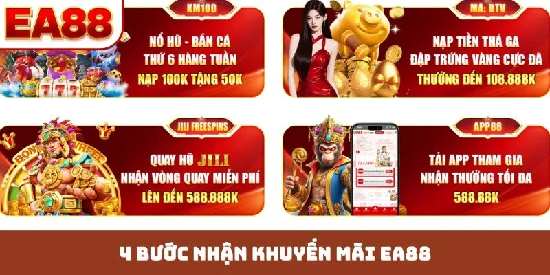 4 bước nhận khuyến mãi EA88