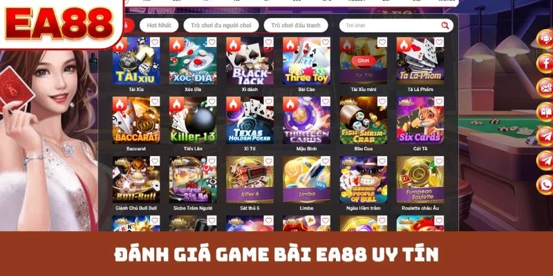 Đánh giá game bài EA88 uy tín